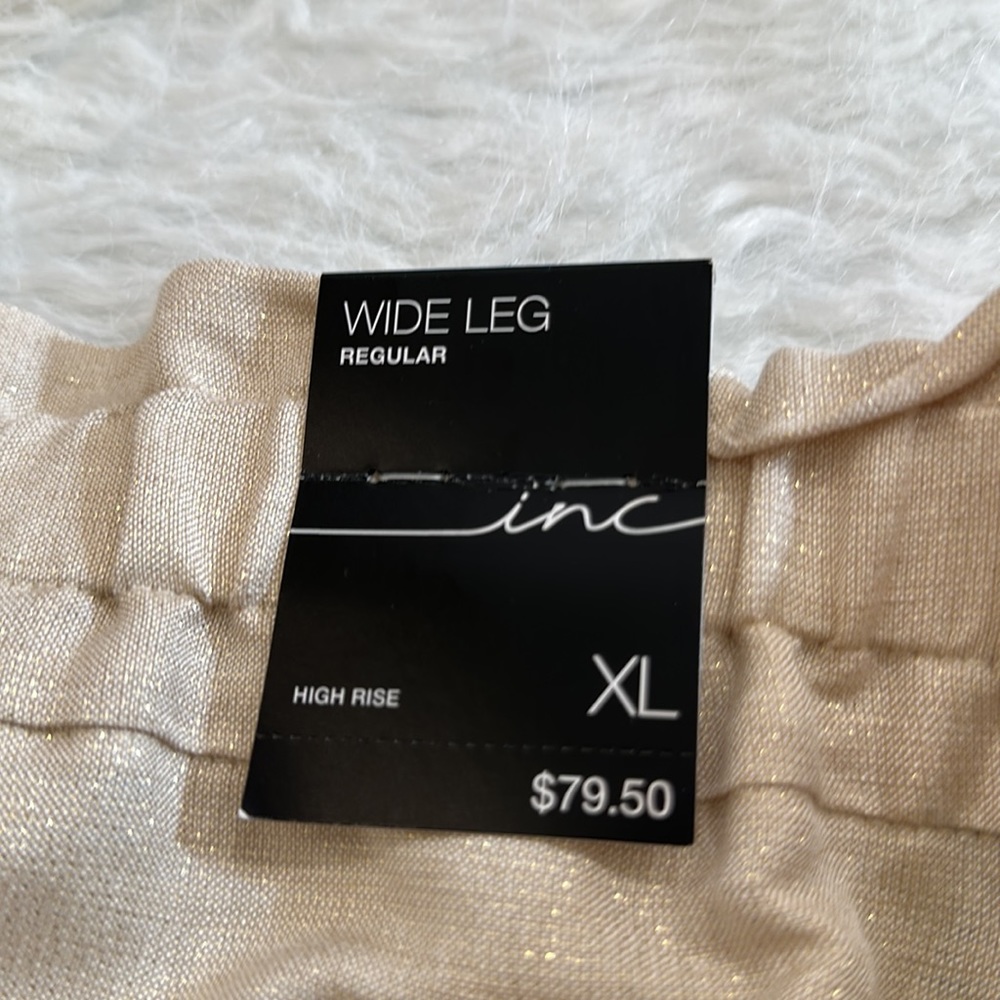 I.N.C Metallic Paperbag-Waist Pants - Picture 11 of 11